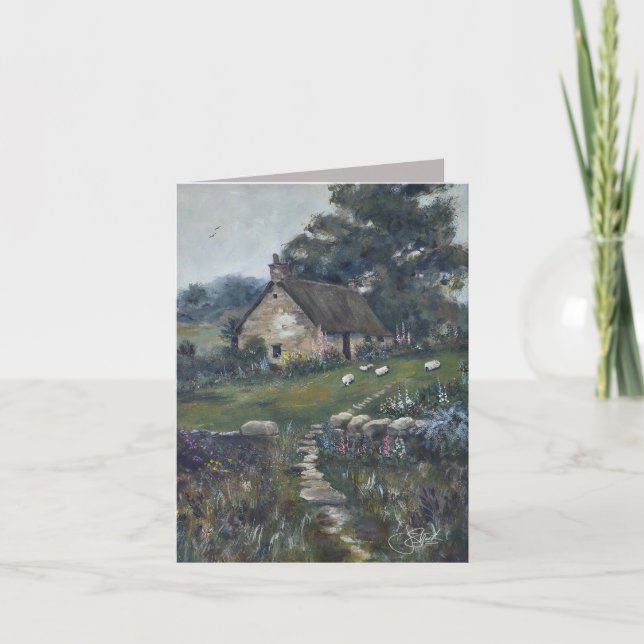 Holly Hill - Ein englisches Cottage" Karte (Vorderseite)