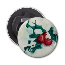 Holly in Snow Flaschenöffner