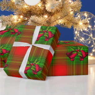 Holly Jingle Tartan Bliss Christmas Geschenkpapier