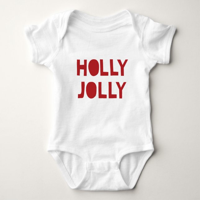 Holly Jolly Baby Strampler (Vorderseite)