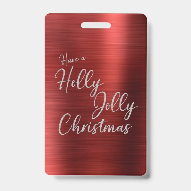 Holly, Jolly Christmas Ausweis (Vorderseite)