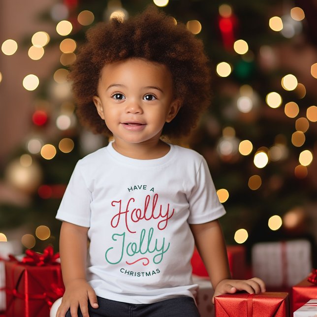 Holly Jolly Christmas Baby T-shirt (Von Creator hochgeladen)