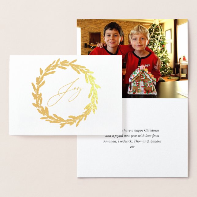 Holly Jolly Christmas Folienkarte (Anzeige)