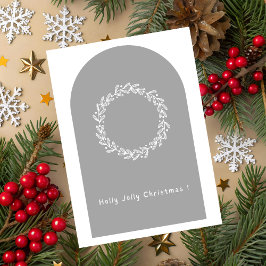 Holly Jolly Christmas Greeting Card Karte
