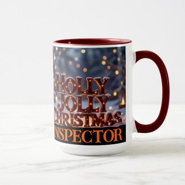 Holly Jolly Christmas Inspector Keepake Tasse (Rechts)
