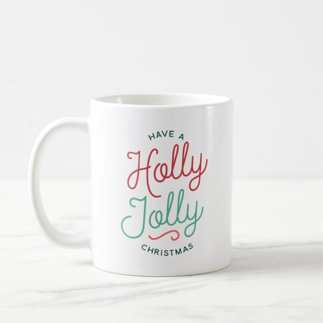 Holly Jolly Christmas Kaffeetasse (Links)