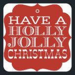 Holly Jolly Christmas Stickers<br><div class="desc">Festive Holly Jolly Stickers, um Ihre Karten Umschläge und Pakete zu dekorieren!</div>