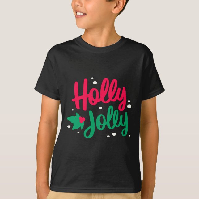 Holly Jolly Christmas  T-Shirt (Vorderseite)