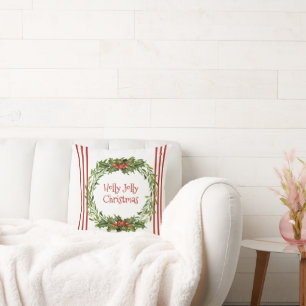 Holly Jolly - Christmas Throw Kissen