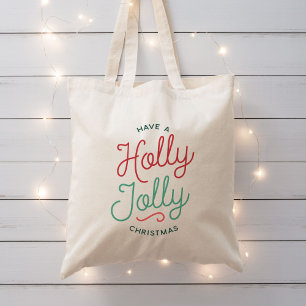 Holly Jolly Christmas Tragetasche