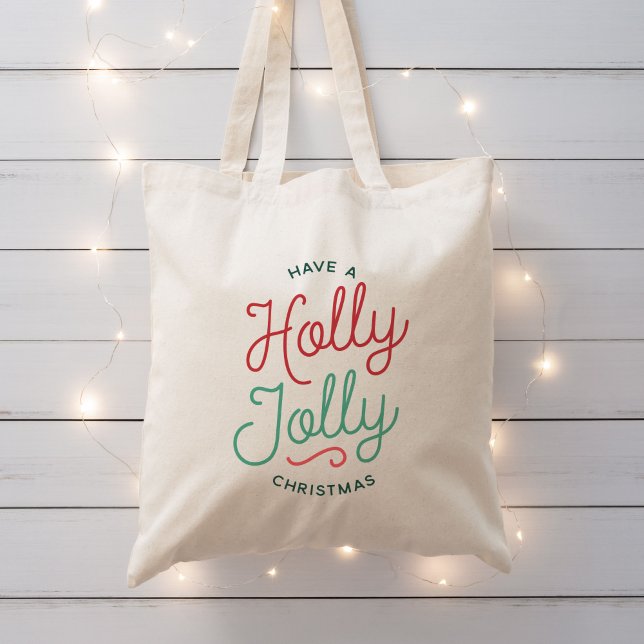 Holly Jolly Christmas Tragetasche (Von Creator hochgeladen)
