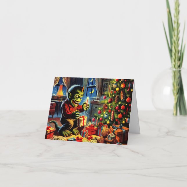 Holly Jolly Creepmas Karte (Vorderseite)
