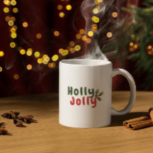 Holly Jolly - Festlicher Schriftart mit Holly Icon