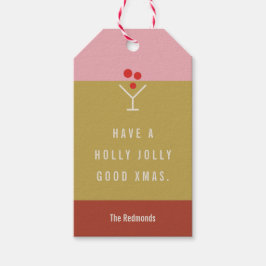 Holly Jolly Gift Tag Geschenkanhänger