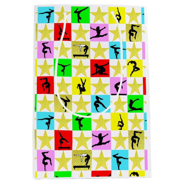 HOLLY JOLLY GYMNASTICS CHRISTMAS MITTLERE GESCHENKTÜTE (Vorderseite)