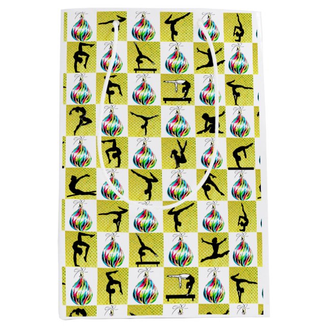 HOLLY JOLLY GYMNASTICS CHRISTMAS MITTLERE GESCHENKTÜTE (Vorderseite)