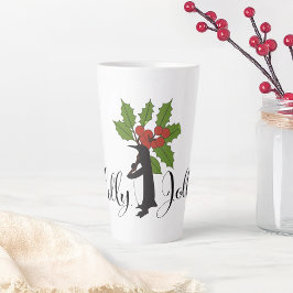 Holly Jolly Niedlich Funny Penguin Weihnachten Milchtasse