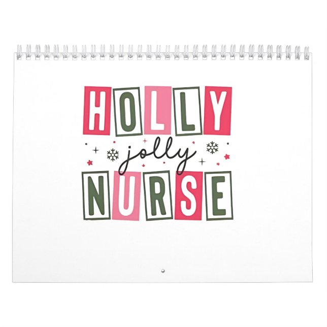 Holly Jolly Nurse Weihnachtsfeier Weihnachtsfeiert Kalender (Titelbild)