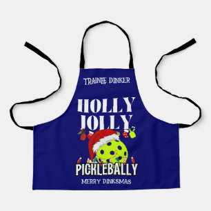 HOLLY JOLLY PICKLEBALLY Weihnachten Schürze