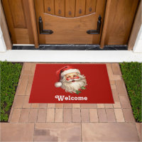 Holly Jolly Santa Claus Retro Weihnachten Willkomm