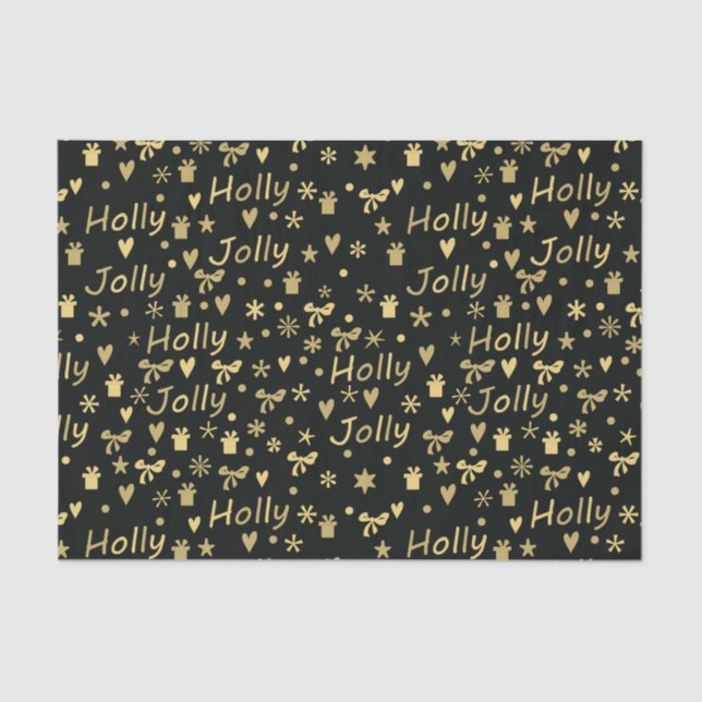 Holly jolly seidenpapier (Vorderseite)