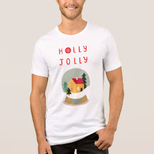 Holly Jolly Snow Globe - Ein gemütlicher Urlaub Tri-Blend Shirt