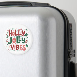 Holly Jolly Vibes Christmas Magnet
