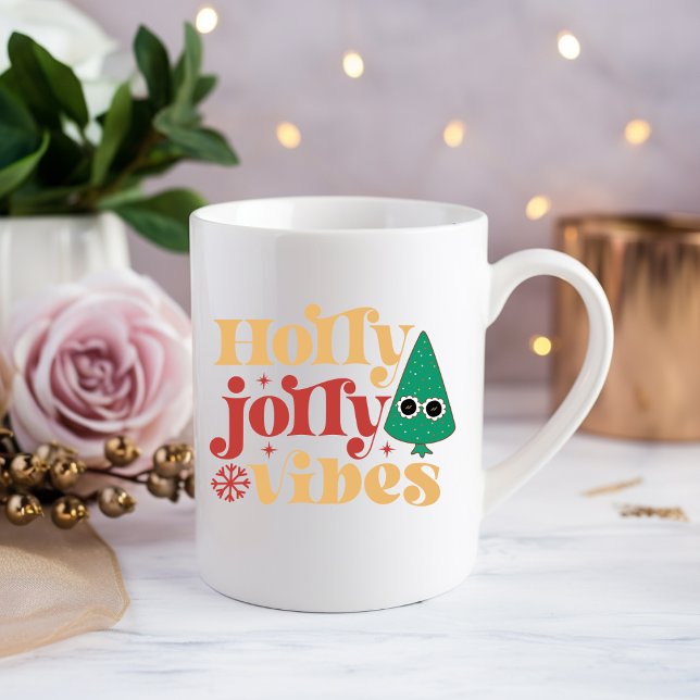 Holly jolly vibes Drink Coffee Tasse (Von Creator hochgeladen)