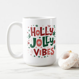 Holly Jolly Vibes Weihnachts-Tasse Kaffeetasse