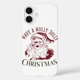 Holly Jolly Vintage Christmas iPhone 16 Hülle