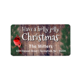 Holly Jolly Weihnachten - Holidayzfordayz Adressaufkleber