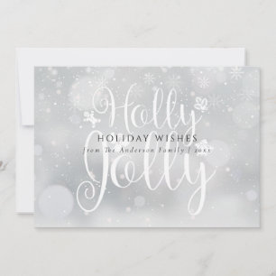 Holly Jolly Winter Frost Snowflakes Weihnachten