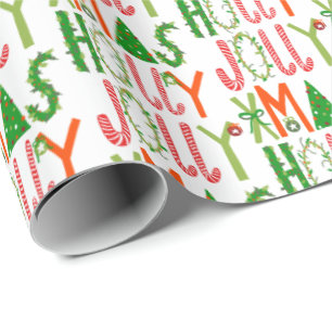 HOLLY JOLLY XMAS GESCHENKPAPIER
