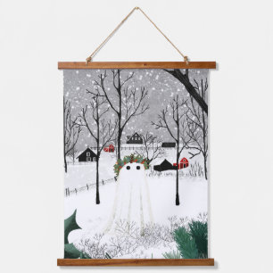 Holly King Wandteppich Mit Holzrahmen