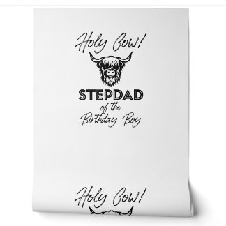 Holly Kuh Stepdad der Geburt Boy Highland Kuh Tapete