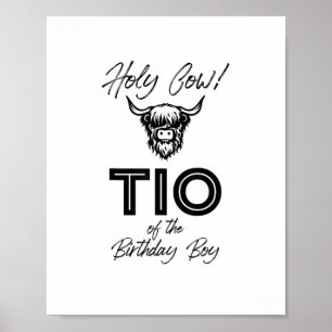 Holly Kuh Tio der Geburt Boy Highland Kuh 1. Poster