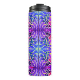 Holly Leaf und Berry Colorful Thermosbecher