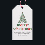 Holly Merry & Bright Christmas Geschenkanhänger<br><div class="desc">Helles und lustiges Weihnachtsdesign,  um sich an Familie und Freunde zu schicken!</div>