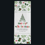 Holly Merry Christmas Bright Fun Geschenktüte Für Weinflaschen<br><div class="desc">Helle und lustige Weihnachtsgeschenke zu geben,  um Familie und Freunden!</div>