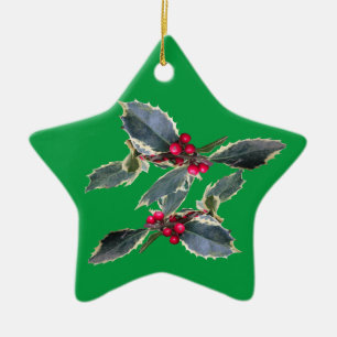 Holly Ornament