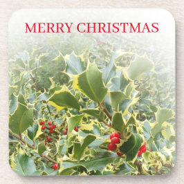 Holly-Pflanze-Ansicht Untersetzer