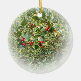 Holly Pflanze Ast Weihnachtsbaumschmuck Keramik Ornament