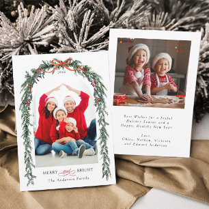 Holly & Pine Girlande 2 Foto Frohe Weihnachten    