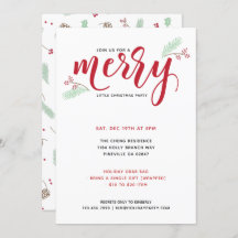 Holly & Pine Merry Little Christmas Party