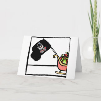 Holly Piratenflagge Weihnachtskarte Feiertagskarte