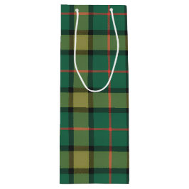 Holly plaid geschenktüte für weinflaschen