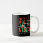 Holly Retro Groovy Christmas Jolly Vibes Santa Ang Kaffeetasse<br><div class="desc">Holly Retro Groovy Christmas Jolly Vibes Santa Hippie Pajama</div>