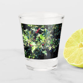 Holly, rote Beeren Schnapsglas