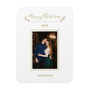 Holly Simple Elegante Chic Weihnachtsfamilie Magnet