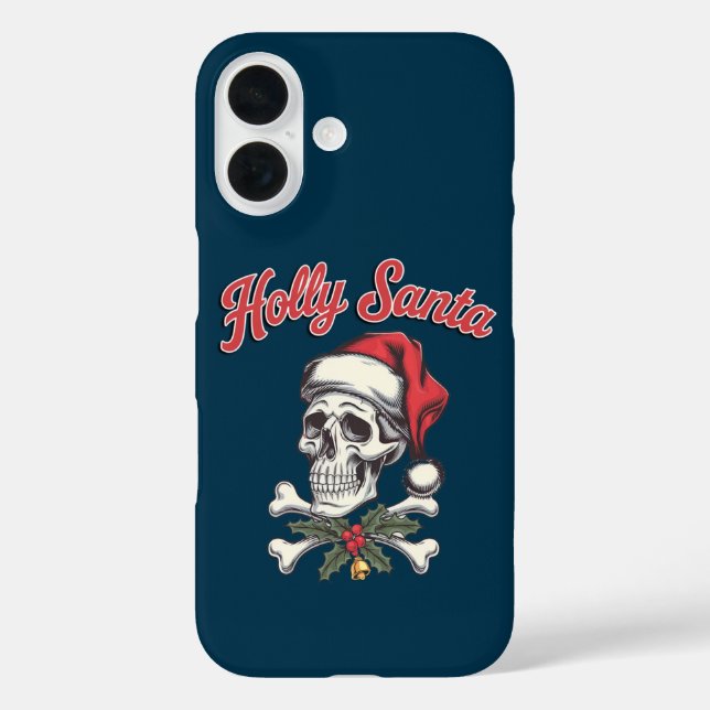Holly Skull Case-Mate iPhone Hülle (Rückseite)